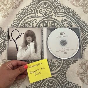 Taylor Swift TTPD signed CD